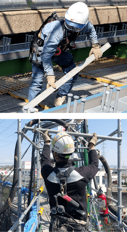 現場作業員の仕事について